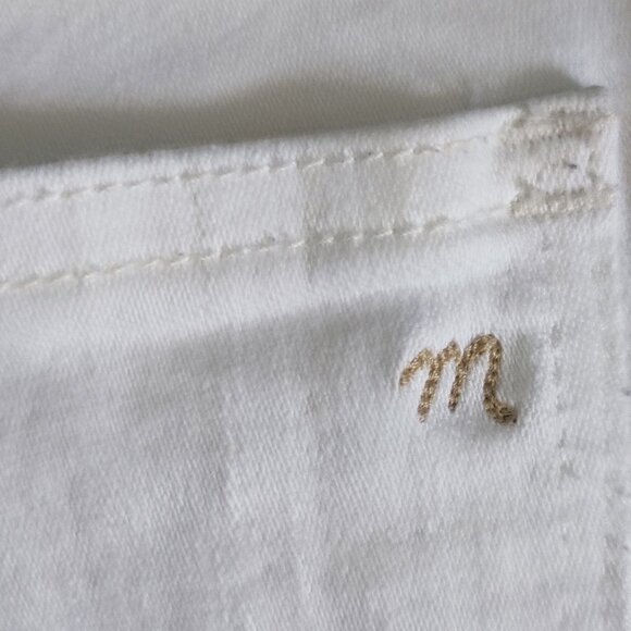 Madewell jeans 9" High Riser Skinny white women's size 30 - Picture 7 of 13